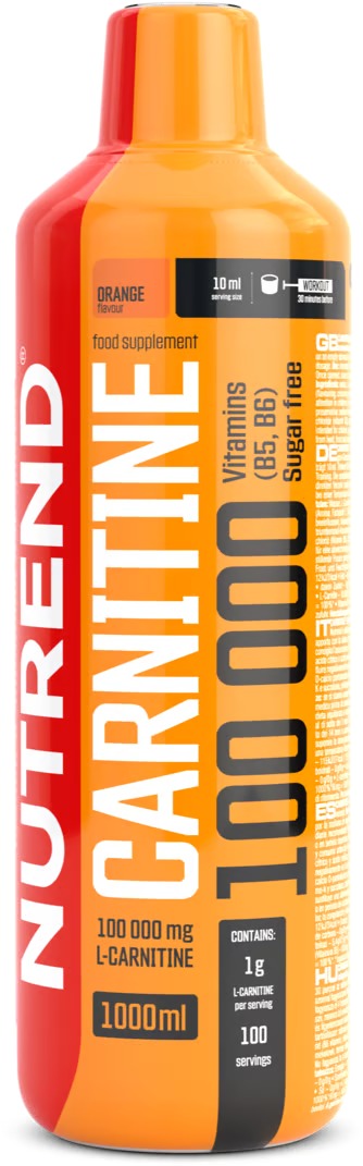 Nutrend Carnitine 100000, 1 000 ml, pomaranč