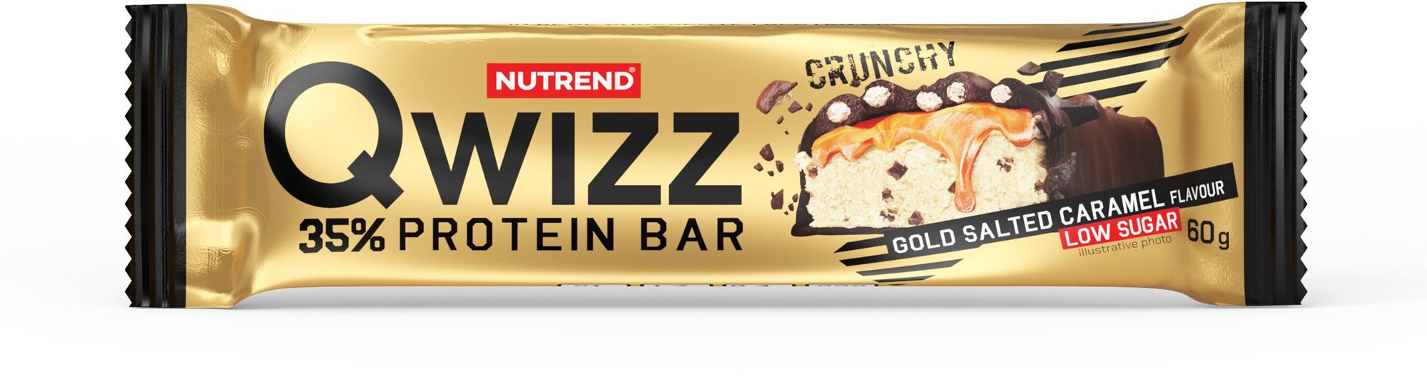 Nutrend QWIZZ Protein Bar 60 g, slaný karamel