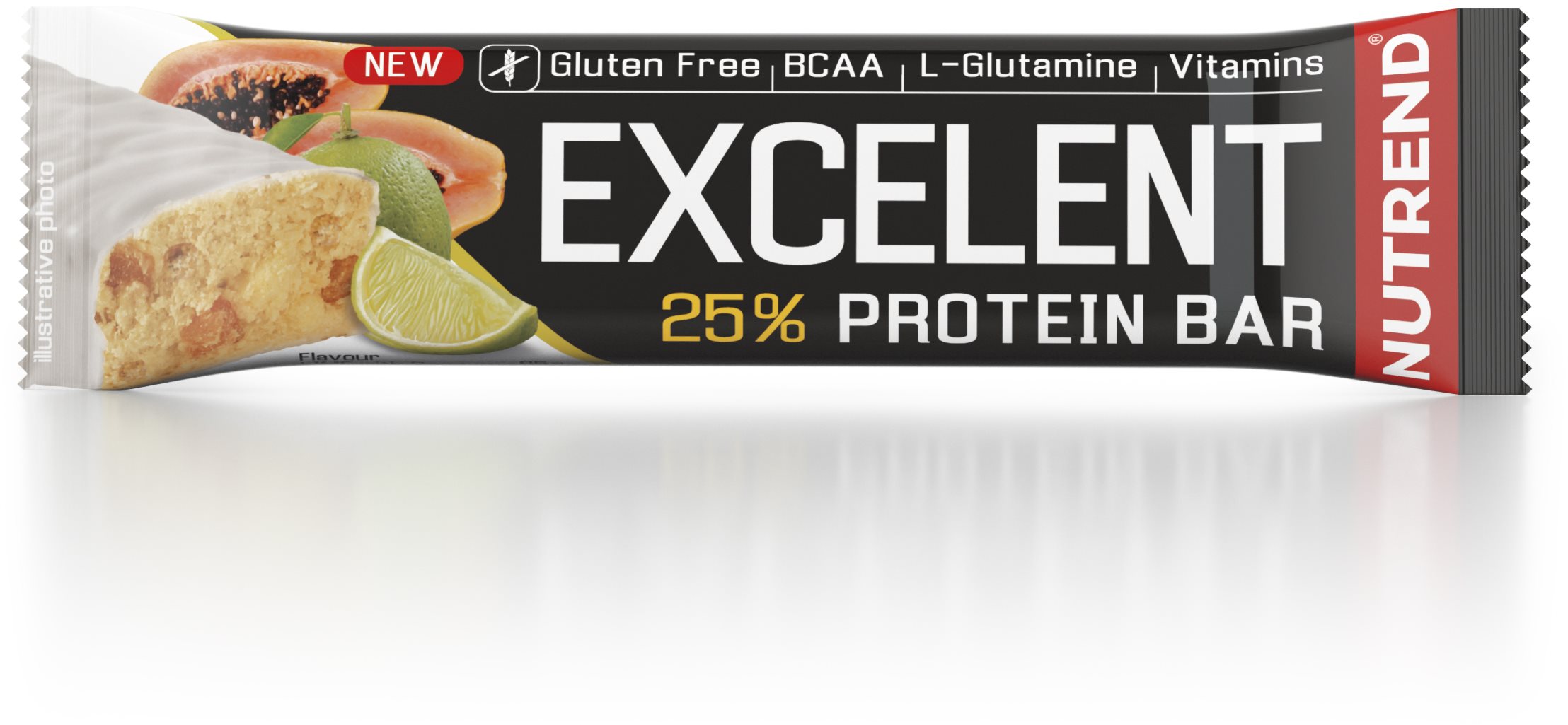 Nutrend EXCELENT protein bar, 85 g, limetka s papájou