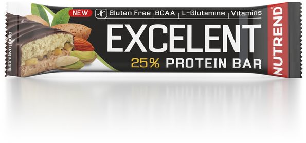 Nutrend EXCELENT Bar double, 85 g, mandle + pistácie s pistáciami CZ/SK