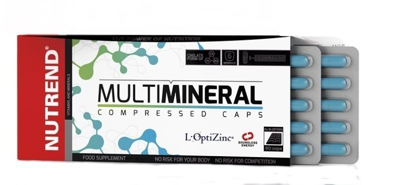 Nutrend Multimineral Compressed Caps, 60 kapsúl