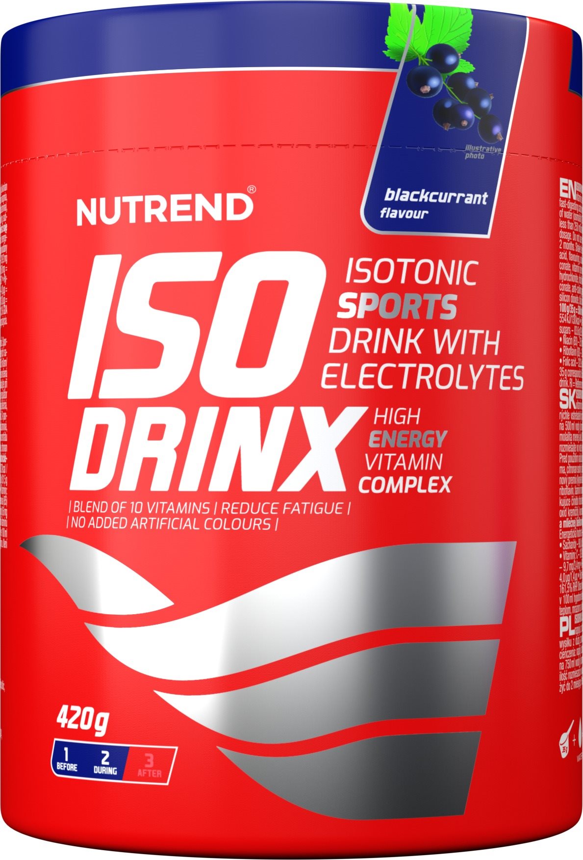 Nutrend Isodrinx, 420 g, čierne ríbezle