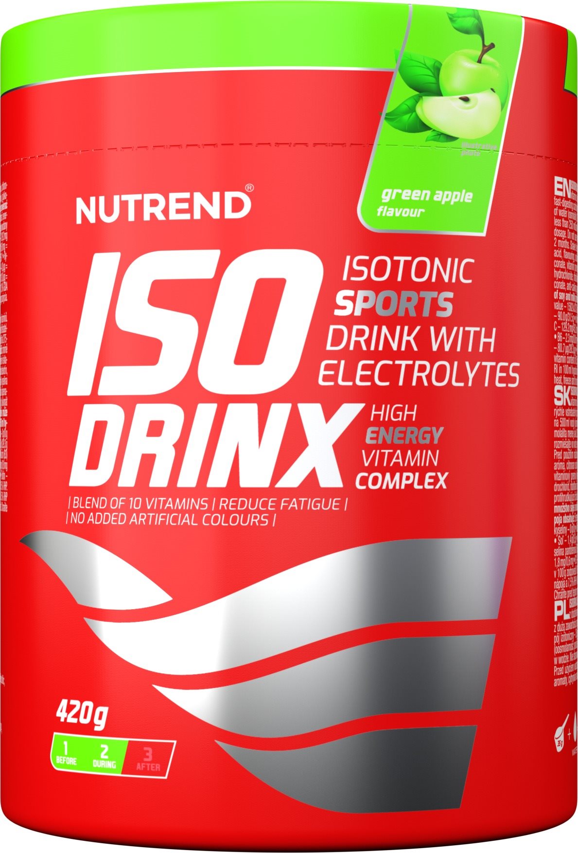Nutrend Isodrinx, 420 g, zelené jablko