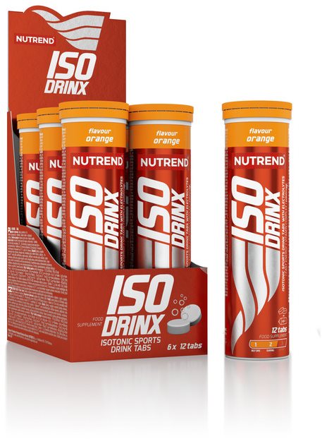 Nutrend Isodrinx TABS, 12 tabliet, pomaranč