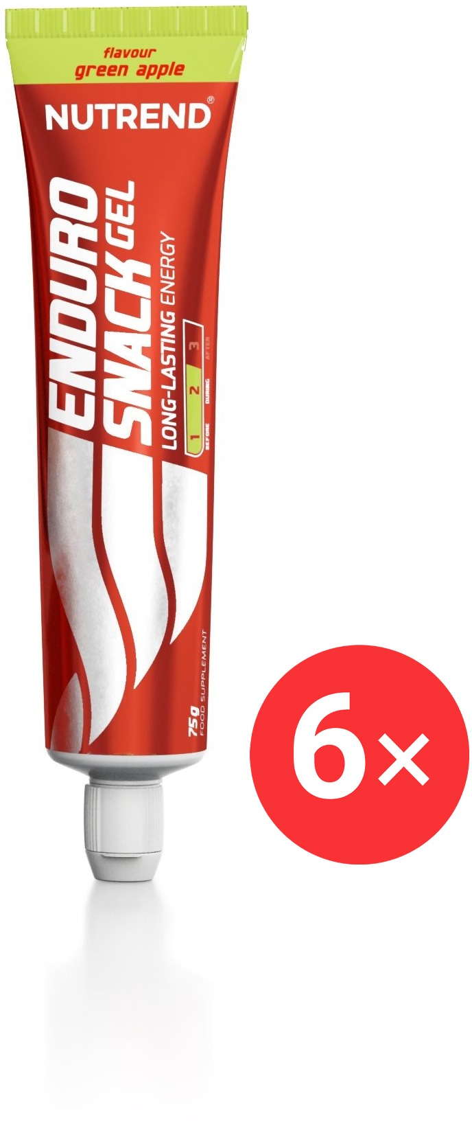 Nutrend Endurosnack, 6× 75 g, zelené jablko