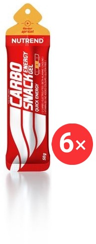 Nutrend Carbosnack vrecko, 6× 50 g, marhuľa