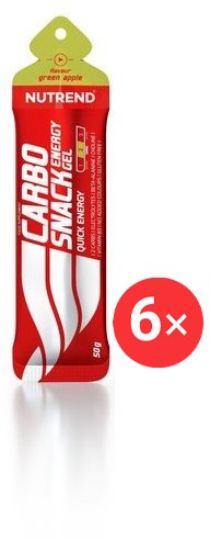 Nutrend Carbosnack vrecko, 6× 50 g, zelené jablko
