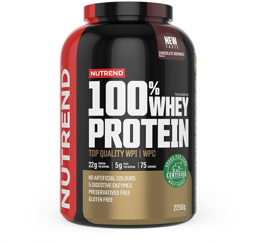 Nutrend 100 % Whey Protein 2250 g, čokoládové brownies
