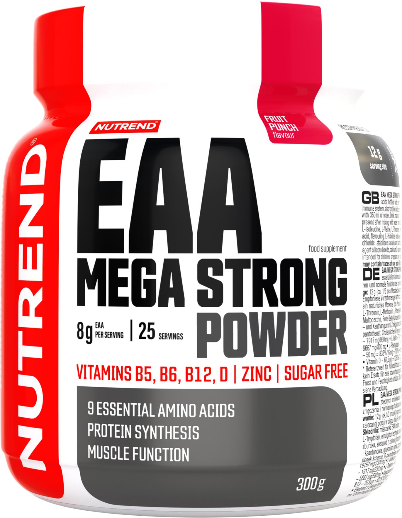 Nutrend EAA Mega Strong Powder 300 g, fruit punch
