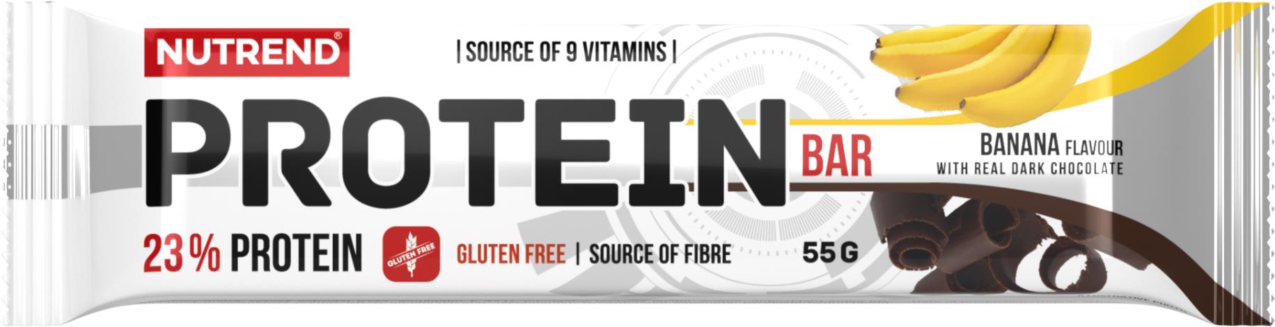 Nutrend Protein Bar 55 g, banán