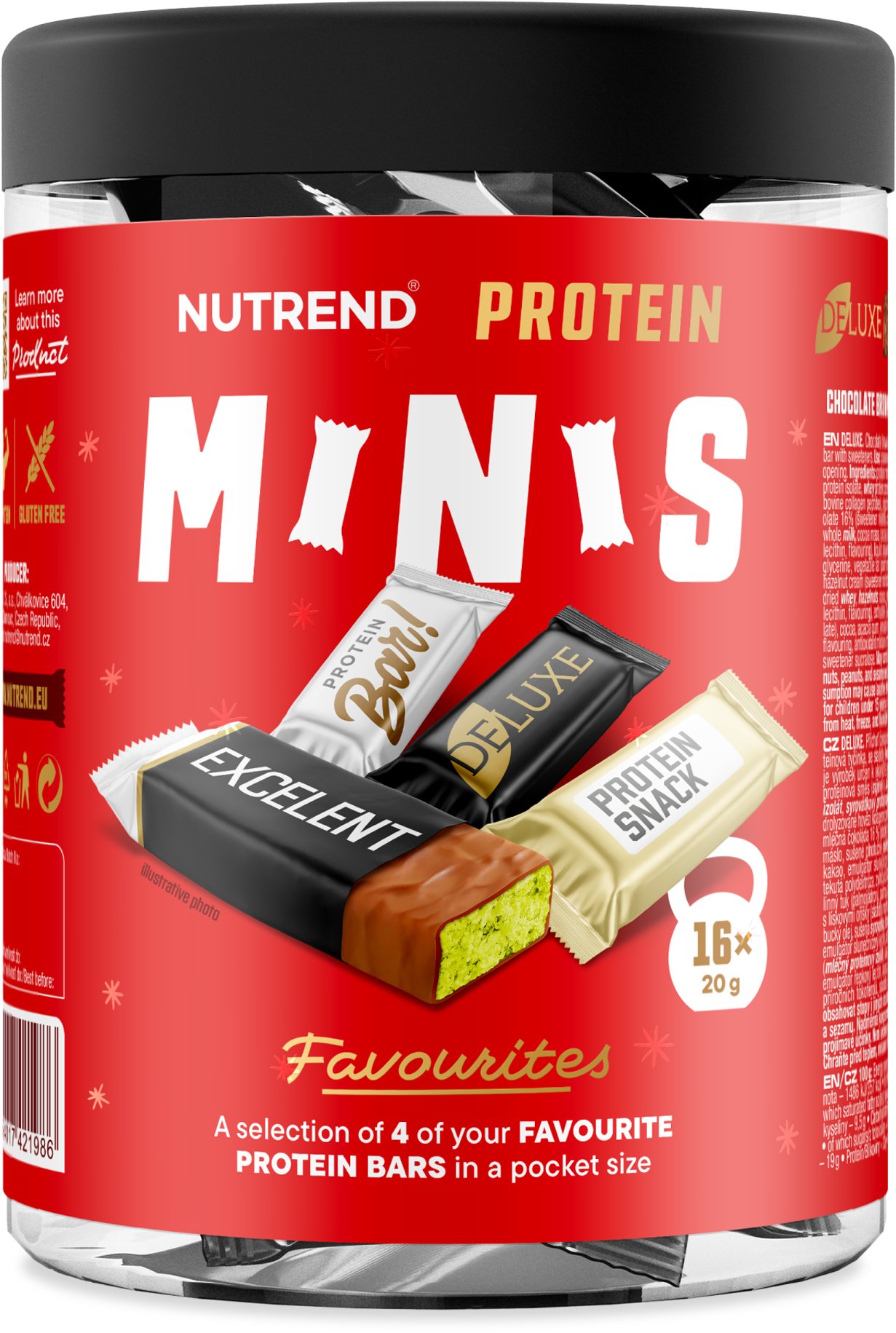 Nutrend Protein Minis 16× 20 g, mix príchutí