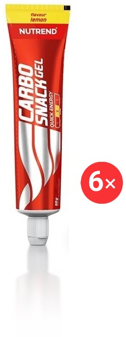 Nutrend Carbosnack tuba, 6× 50 g, citrón