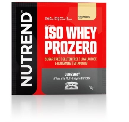 Nutrend ISO WHEY PROZERO, 500g, pudingová vanilka