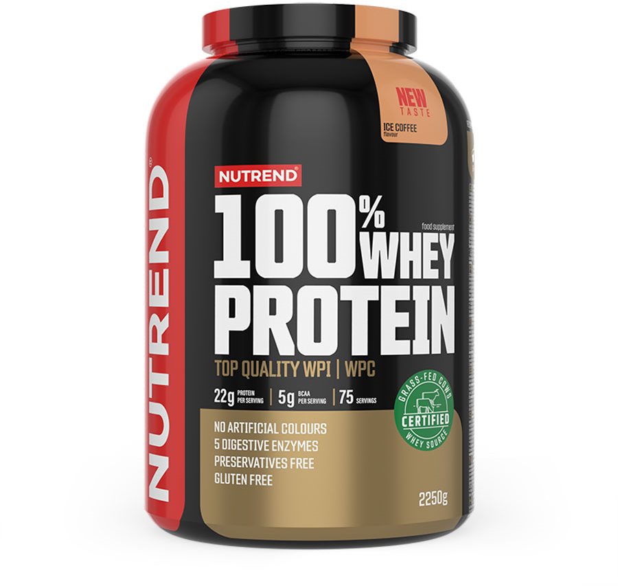Nutrend 100% Whey Protein 2250 g, ľadová káva