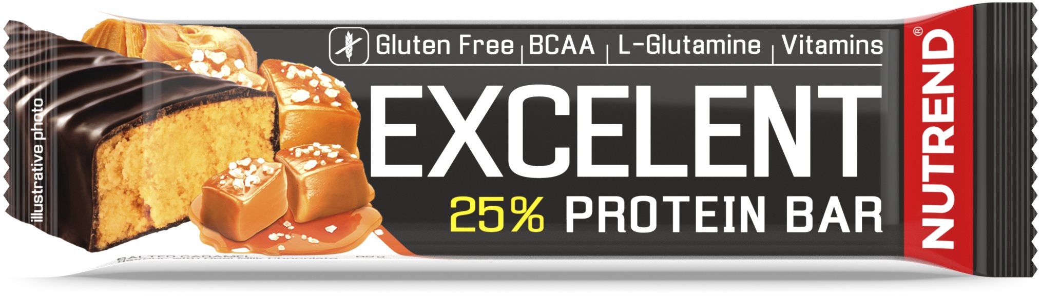 Nutrend EXCELENT protein bar, 85 g, slaný karamel