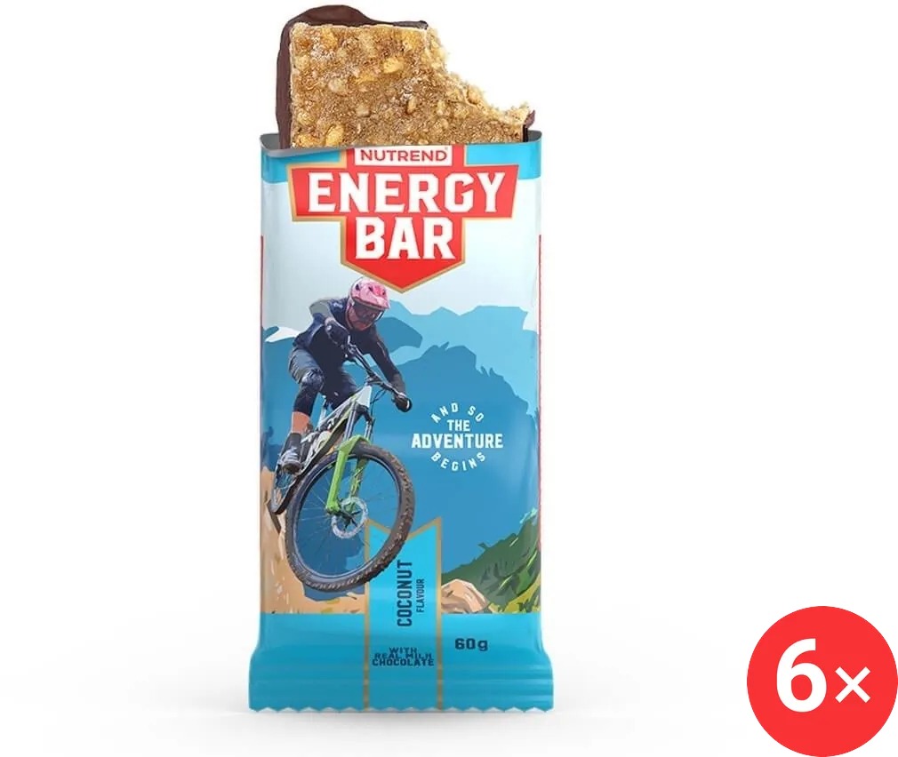 Nutrend Energy bar 6 × 60 g, kokos 6 × 60 g