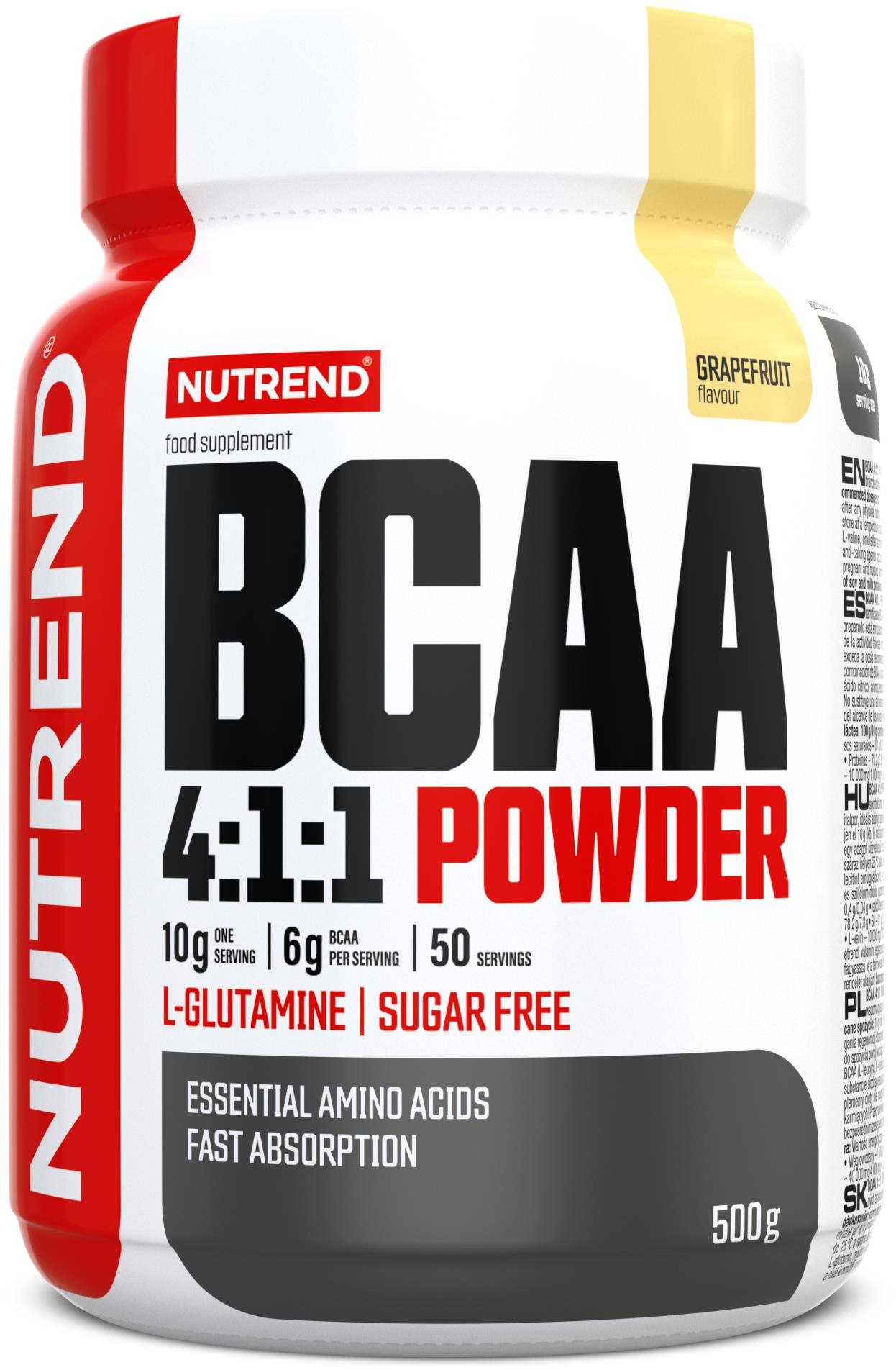 Nutrend BCAA 4 : 1 : 1 POWDER, 500 g, grep