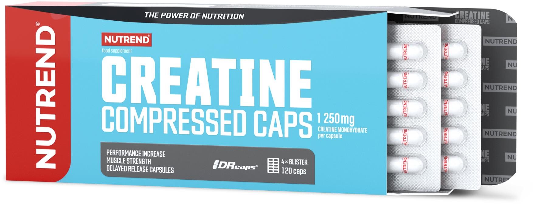 Nutrend Creatine Compressed caps, 120 kapsúl