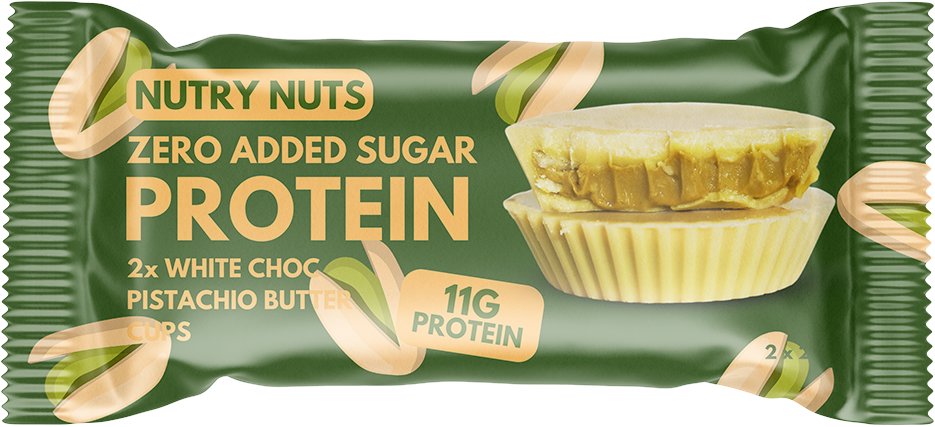 NUTRY NUTS Biela čokoláda s pistáciovým maslom