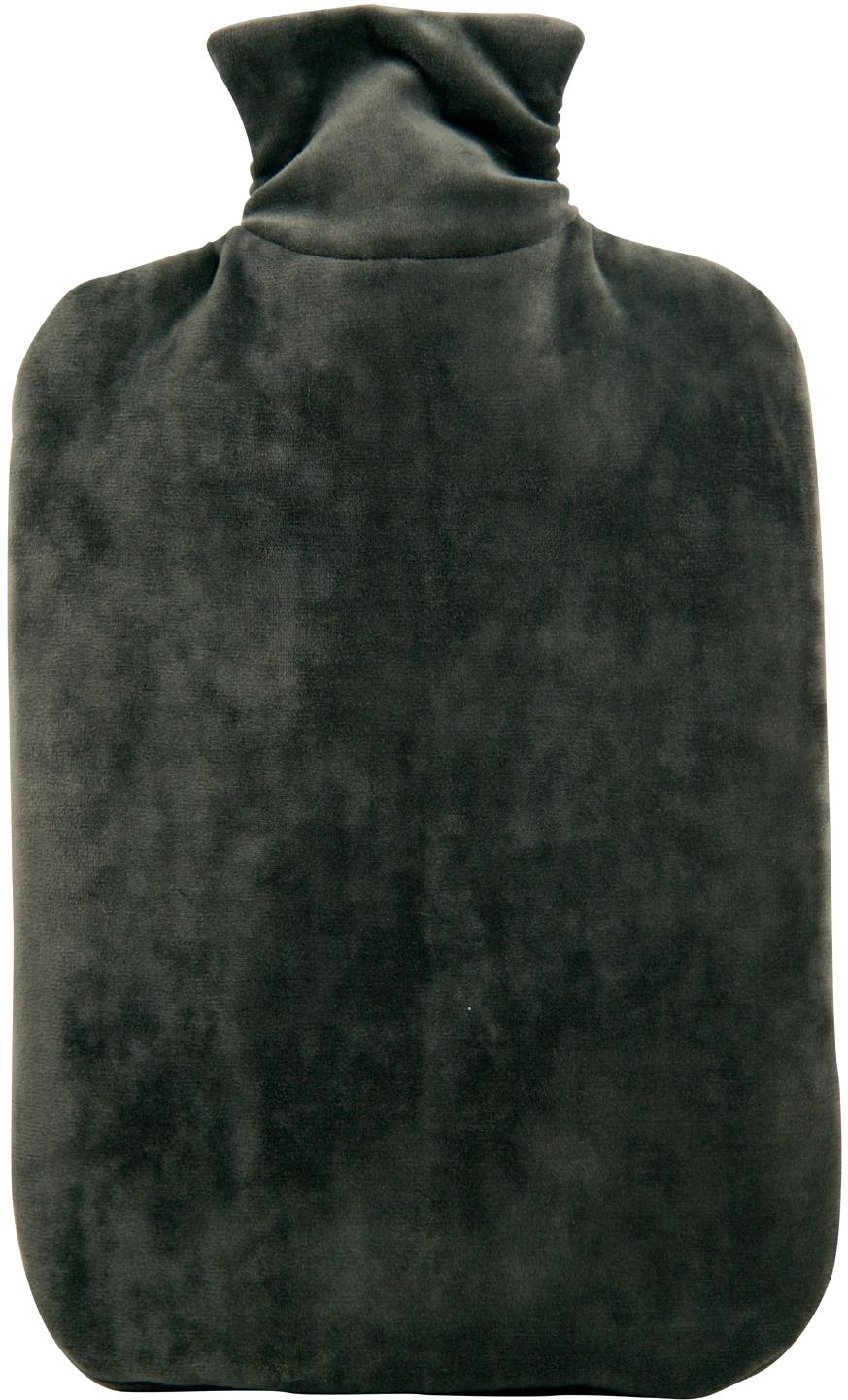 Hugo Frosch termofor Eco Classic Comfort zo zamatovým obalom, mesačná sivá