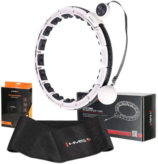 HMS Set HHM16 + BR163 hula hoop obruč so závažím, magnetmi a počítadlom
