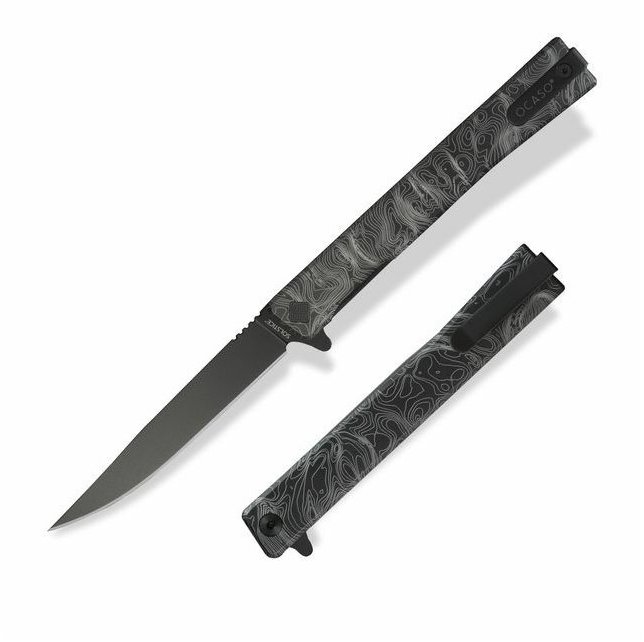 OCASO Solstice Engraved Titanium + Black