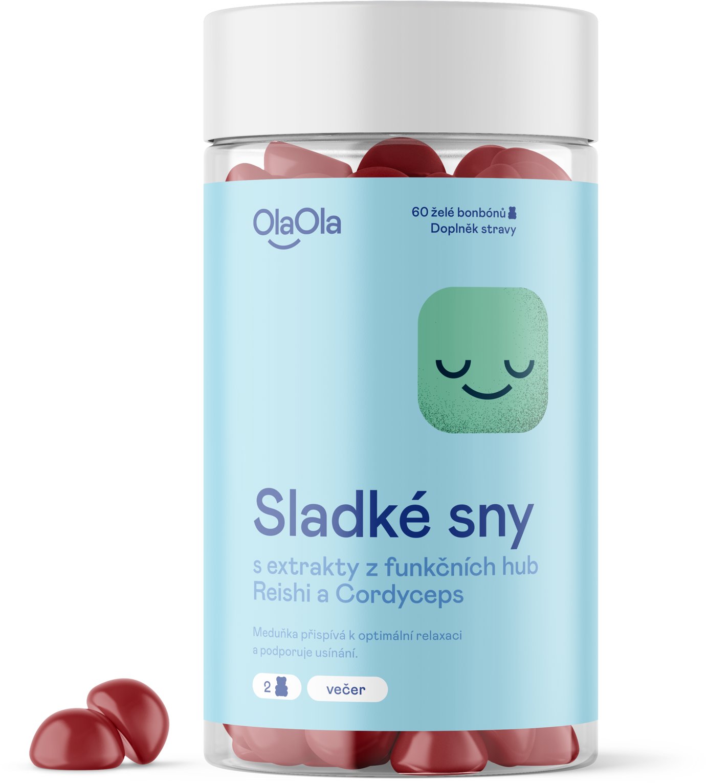 OlaOla Sladké sny s extrakty z čínských hub 60 želé bonbonů