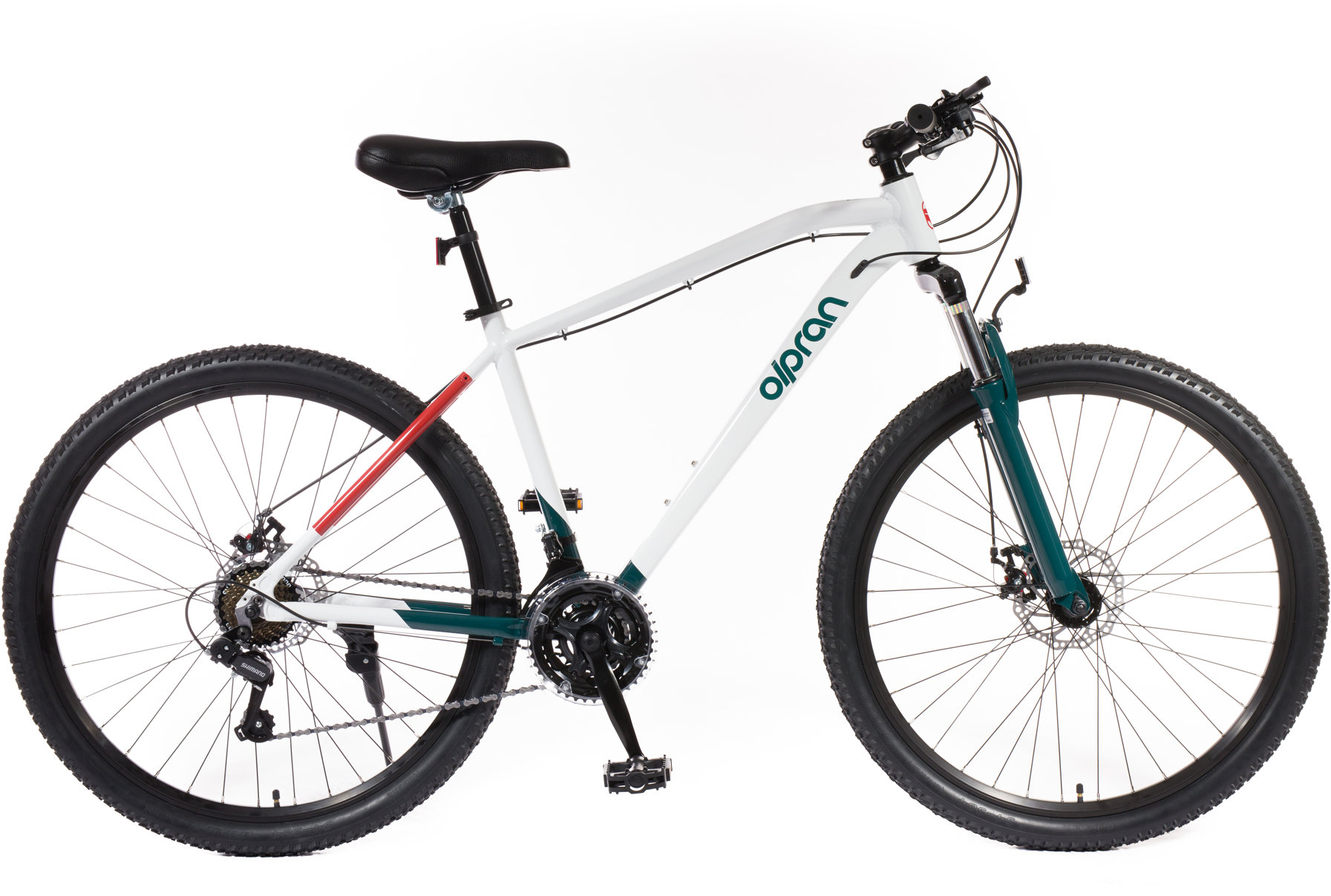 Olpran Canis man 27,5" 15" biely/tmavo petrolejový/tmavočervený