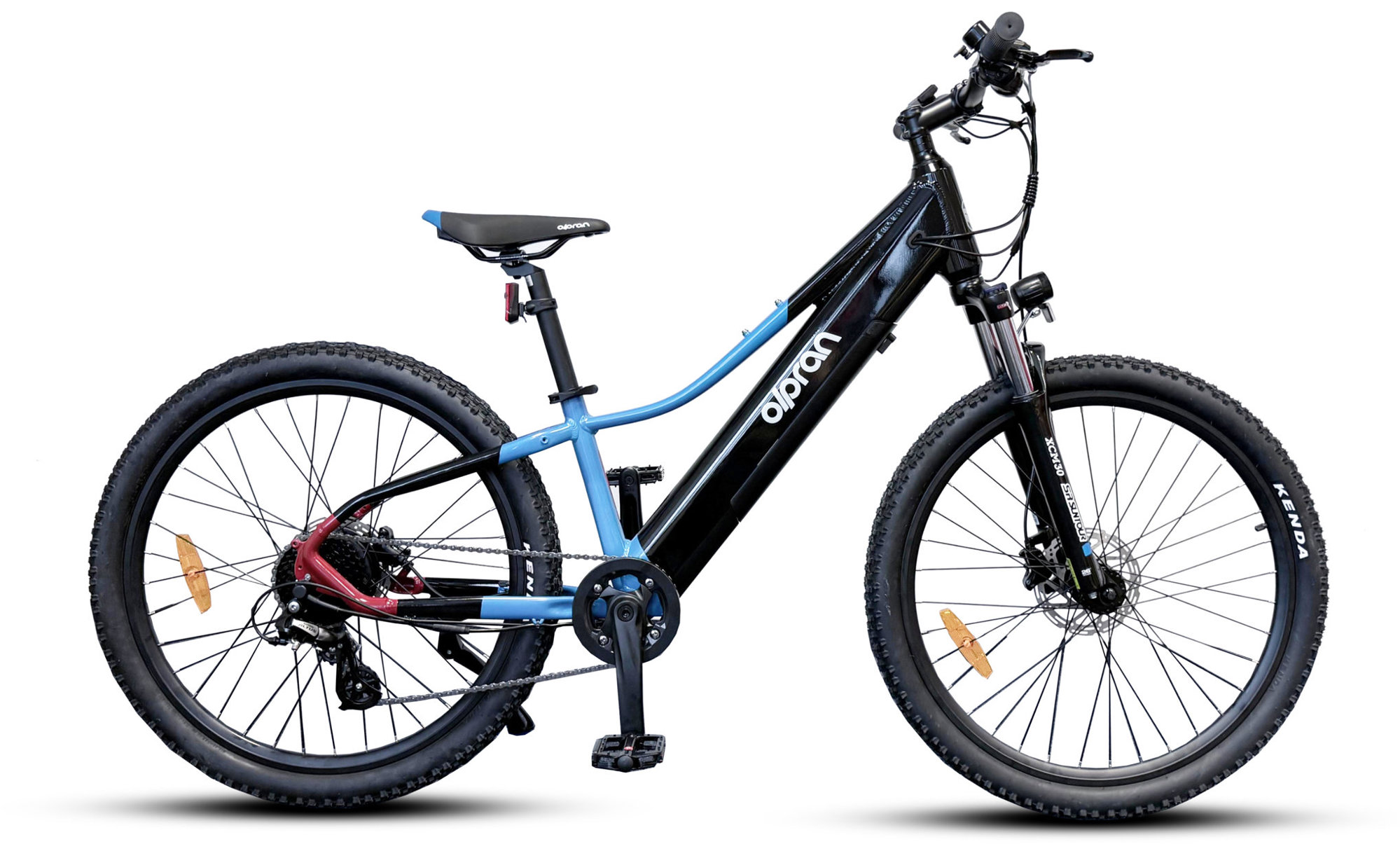 Olpran 26" E-MTB Pluma čierna/modrá/červená