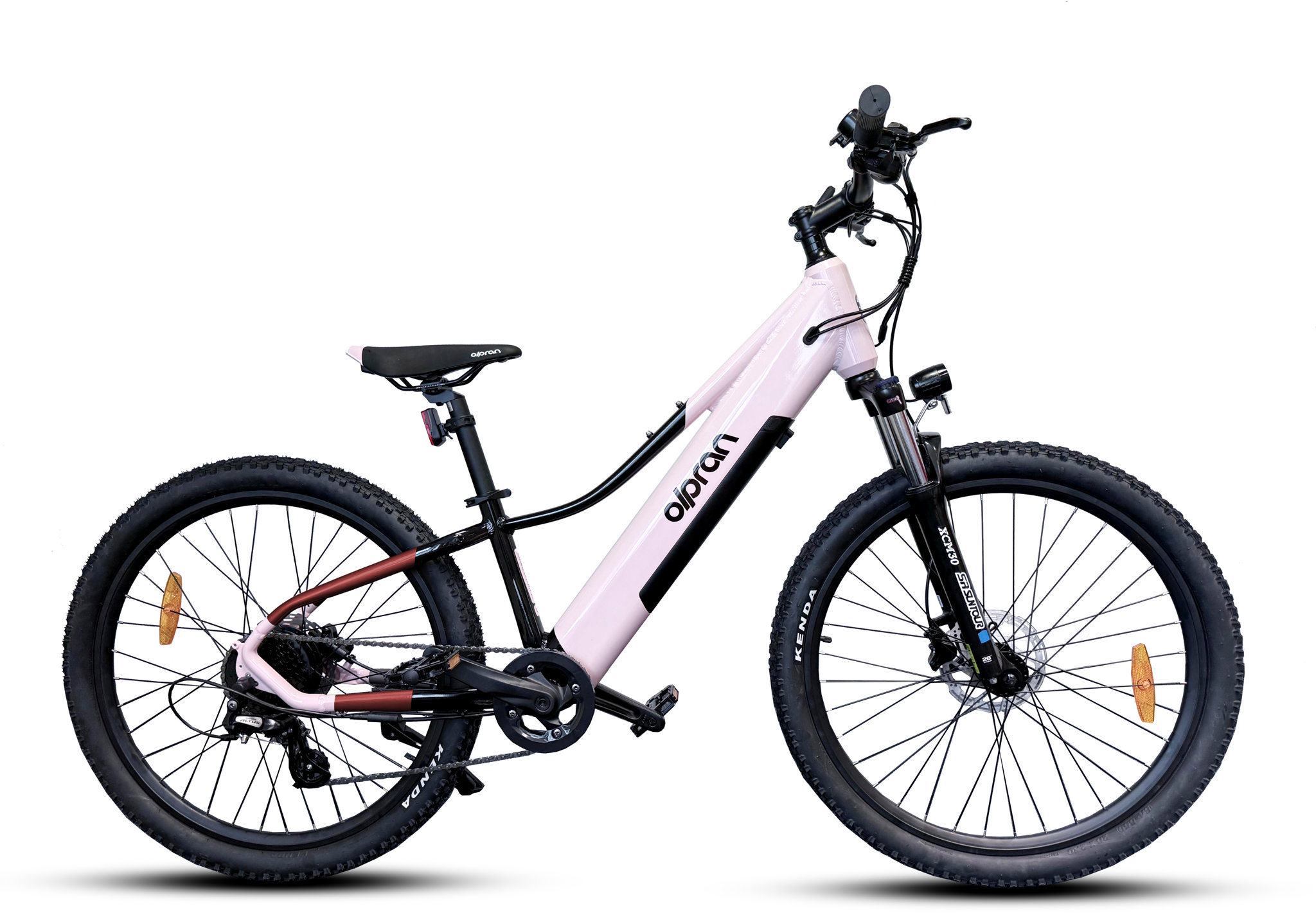 Olpran 26" E-MTB Pluma ružová/čierna/červená
