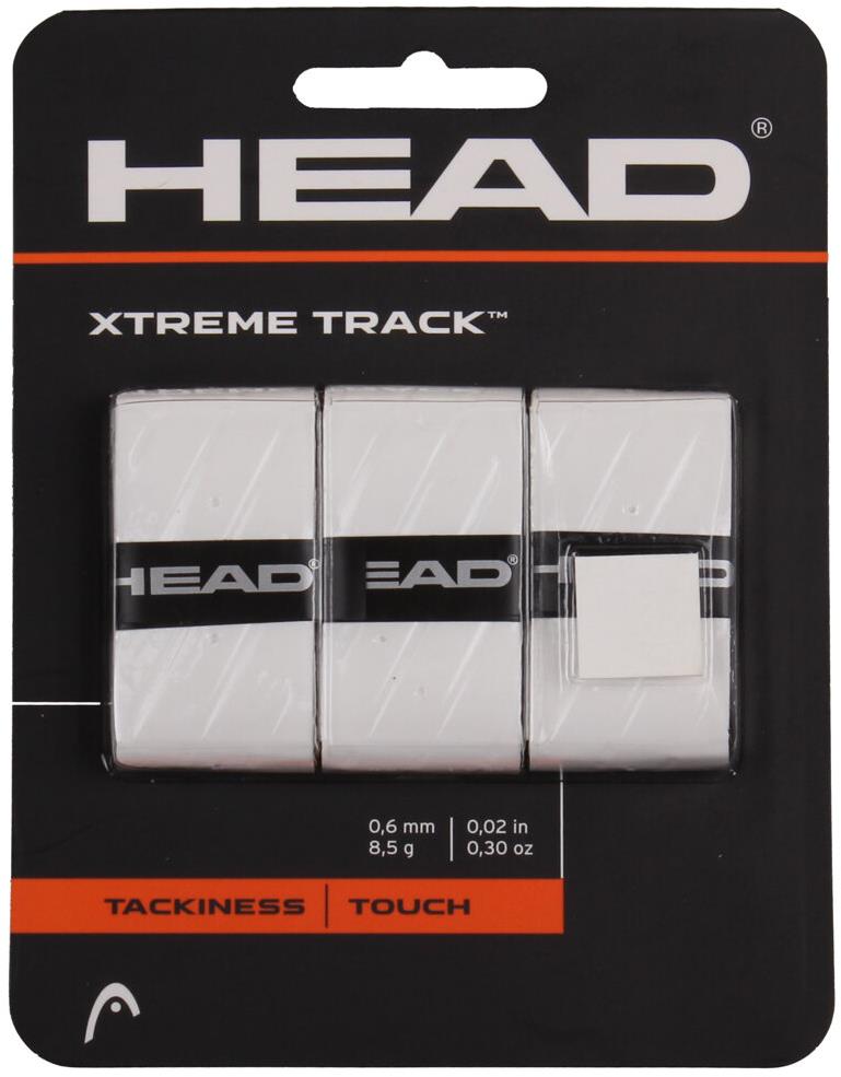 HEAD Multipack 4 ks XtremeTrack overgrip omotávka hr. 0,6 mm biela