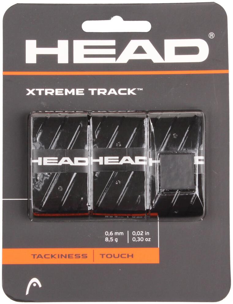 HEAD Multipack 4 ks XtremeTrack overgrip omotávka hr. 0,6 mm čierna