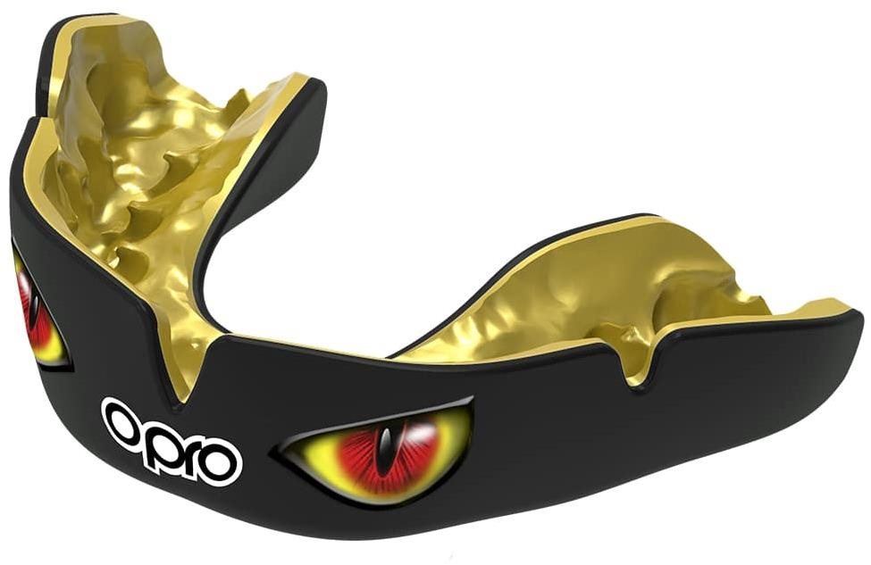 OPRO Instant custom fit agression, černá/zlatá/červené oči