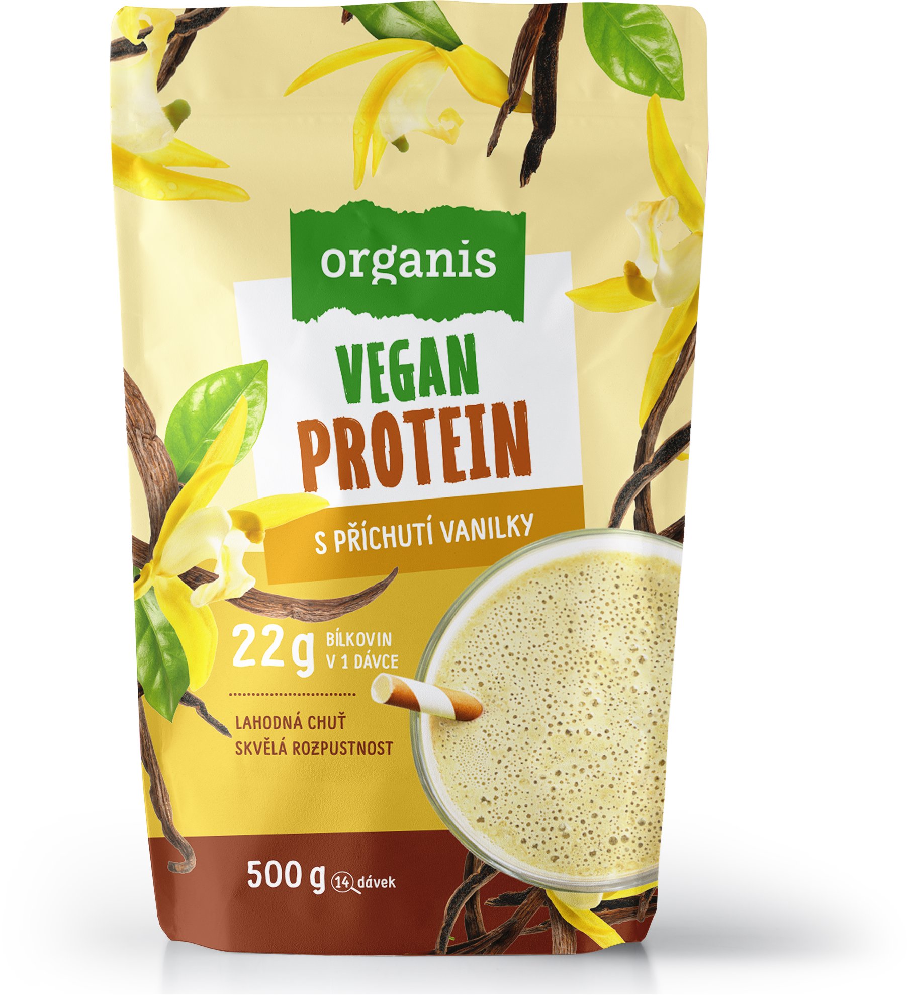 Organis Vegan proteín vanilka 500 g
