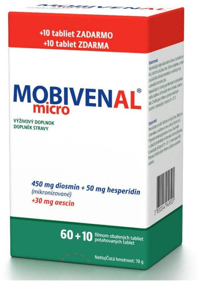 Mobivenal micro 60 + 10 tabliet