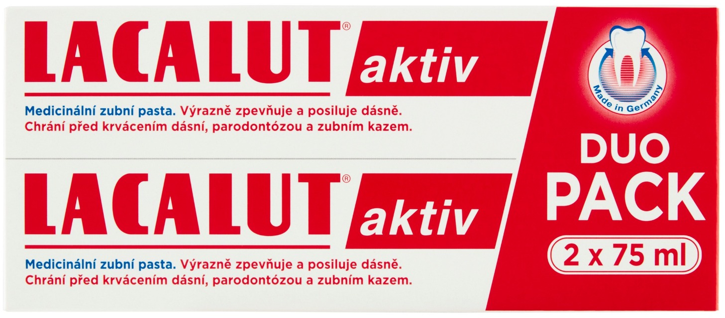 LACALUT Aktiv Duopack 2× 75 ml