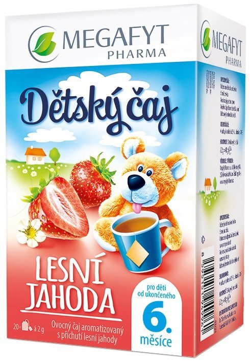 Megafyt Detský čaj Lesná jahoda 20× 2 g