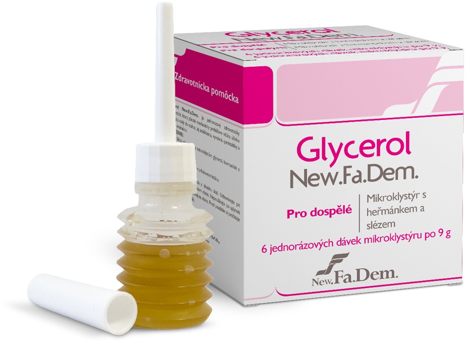 Glycerol Mikroklystýr pro dospělé 6 × 9 g