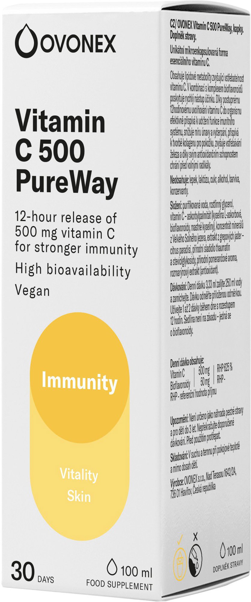 Ovonex vitamín C500 PureWay 100ml