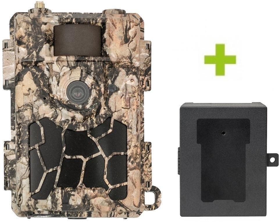 OXE Spider 4G a kovový box + 32 GB SD karta, statív a 8 ks batérií