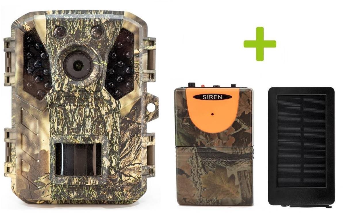 OXE Gepard II, lovecký detektor a solárny panel + 32 GB SD karta a 6 ks batérií