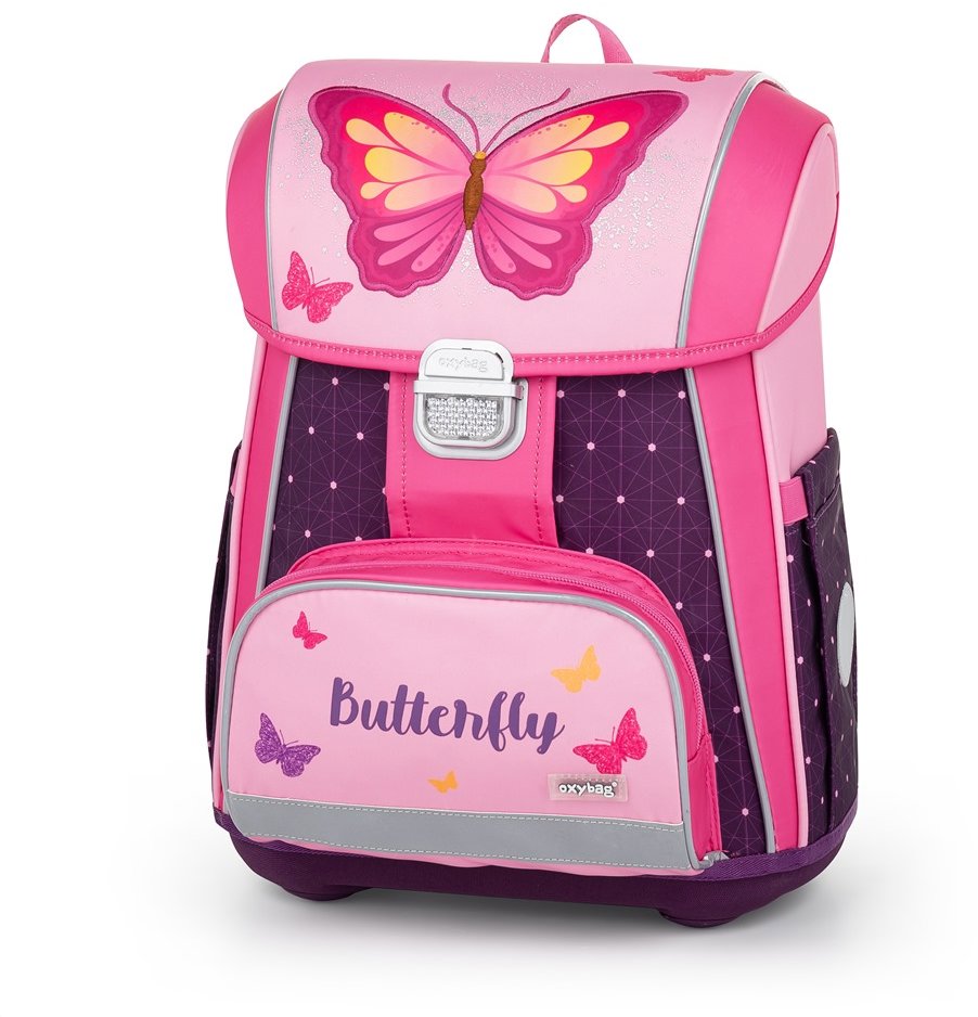 OXYBAG Školský batoh Premium Motýľ