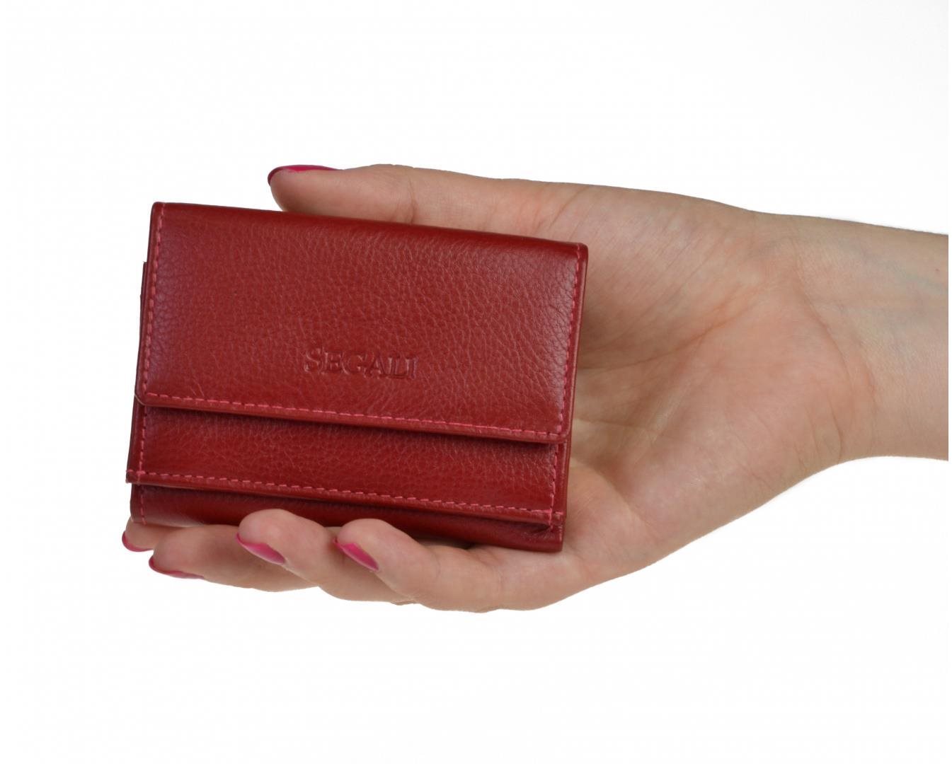 Dámska kožená peňaženka SEGALI 1756 červená
