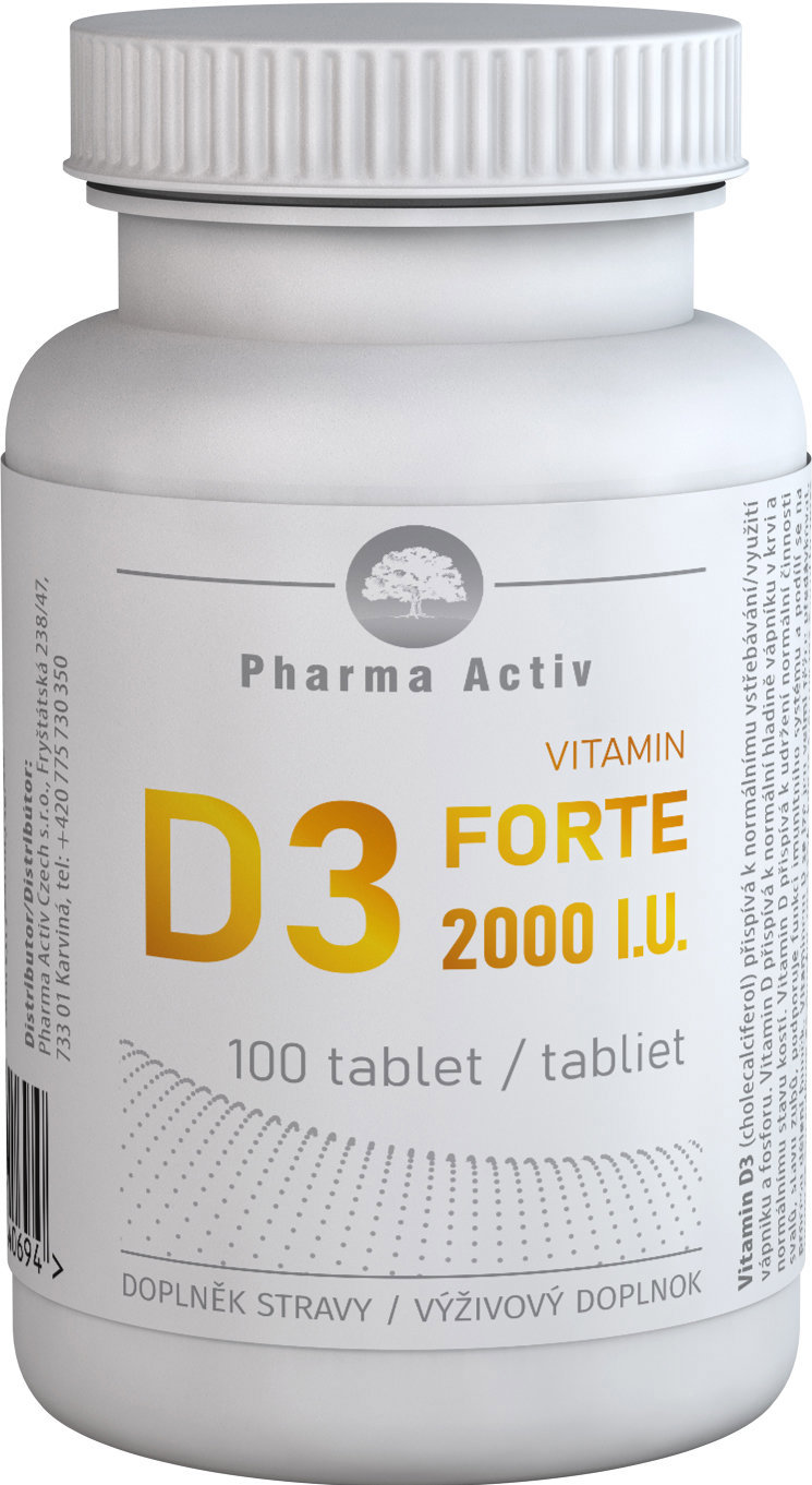 Pharma Activ Vitamín D3 Forte 2000 IU 100 tabliet