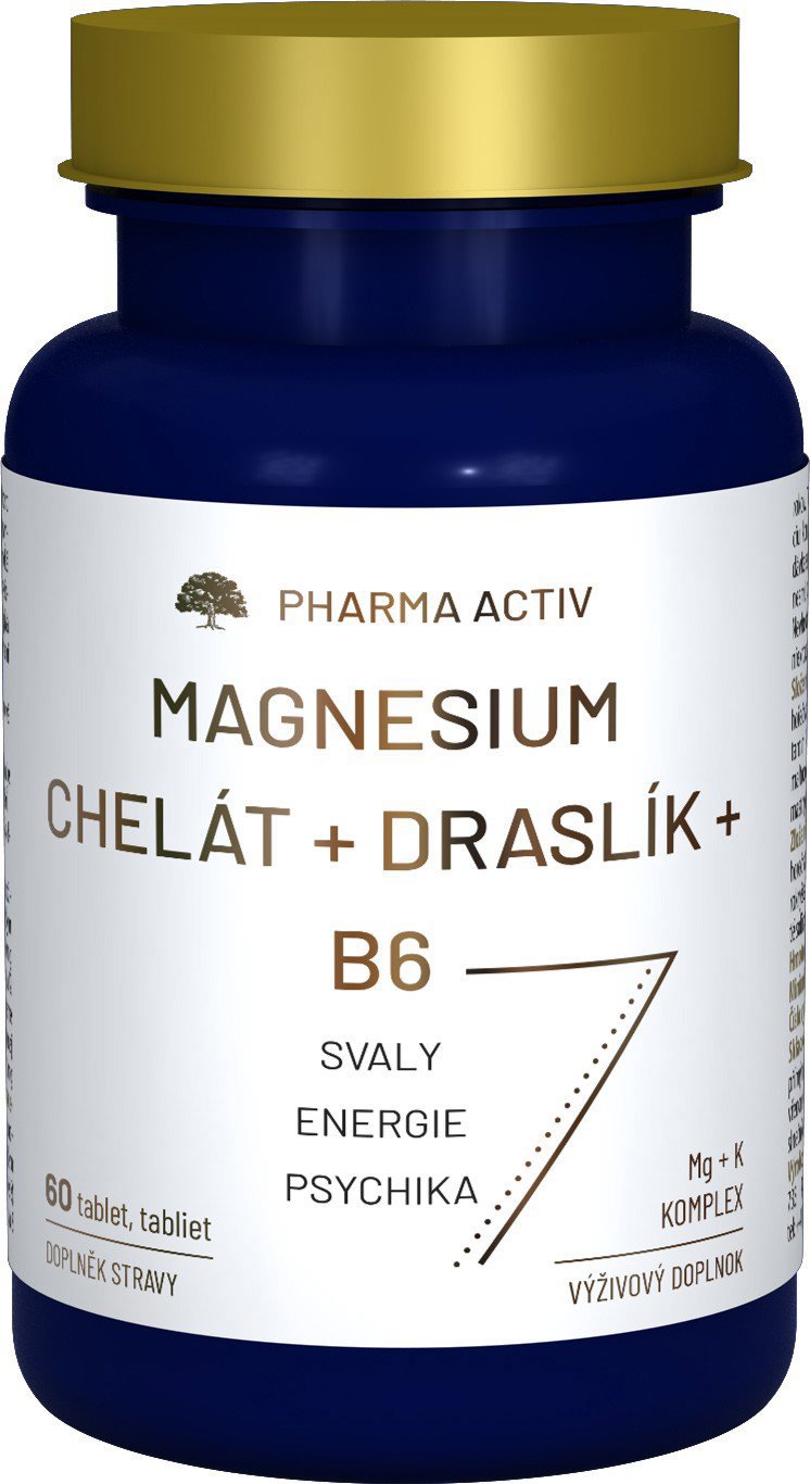 Pharma Activ Magnesium Chelát + Draslík + B6 60 tabliet