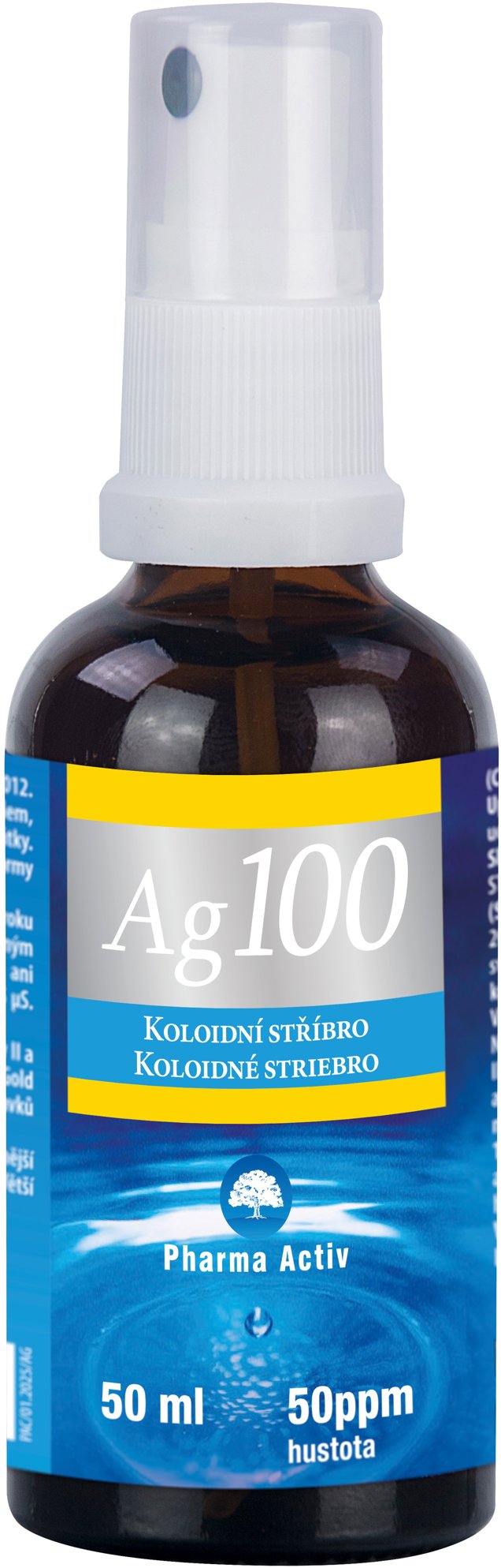 Pharma Activ Koloidné striebro Ag100 50 ppm sprej 50 ml