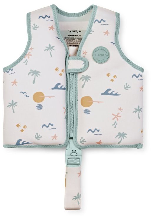 Saro Baby Plavecká neoprénová vesta s UV ochranou (3 – 6 r) Good Vibes