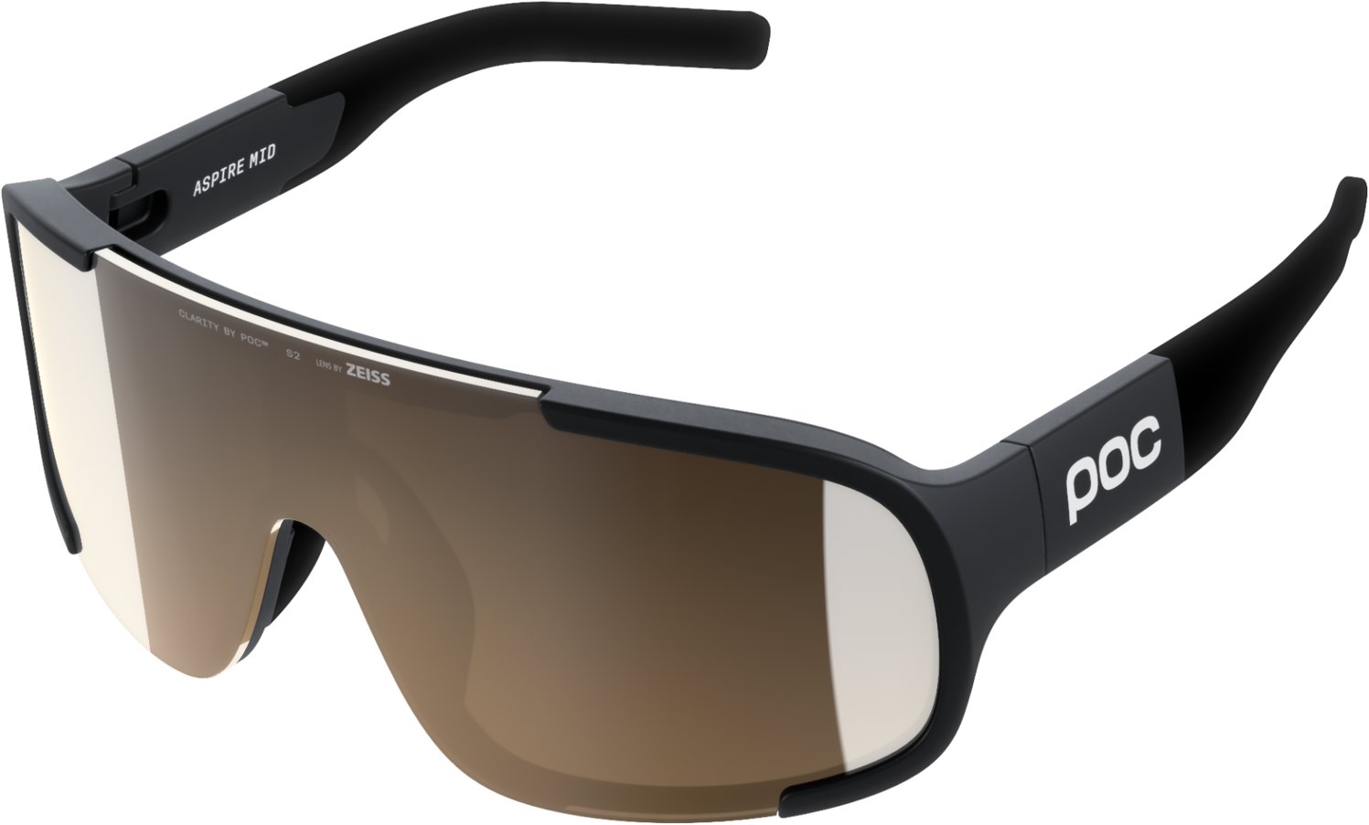 POC Aspire Mid Uranium Black/Clarity Trail/Partly Sunny Silver One