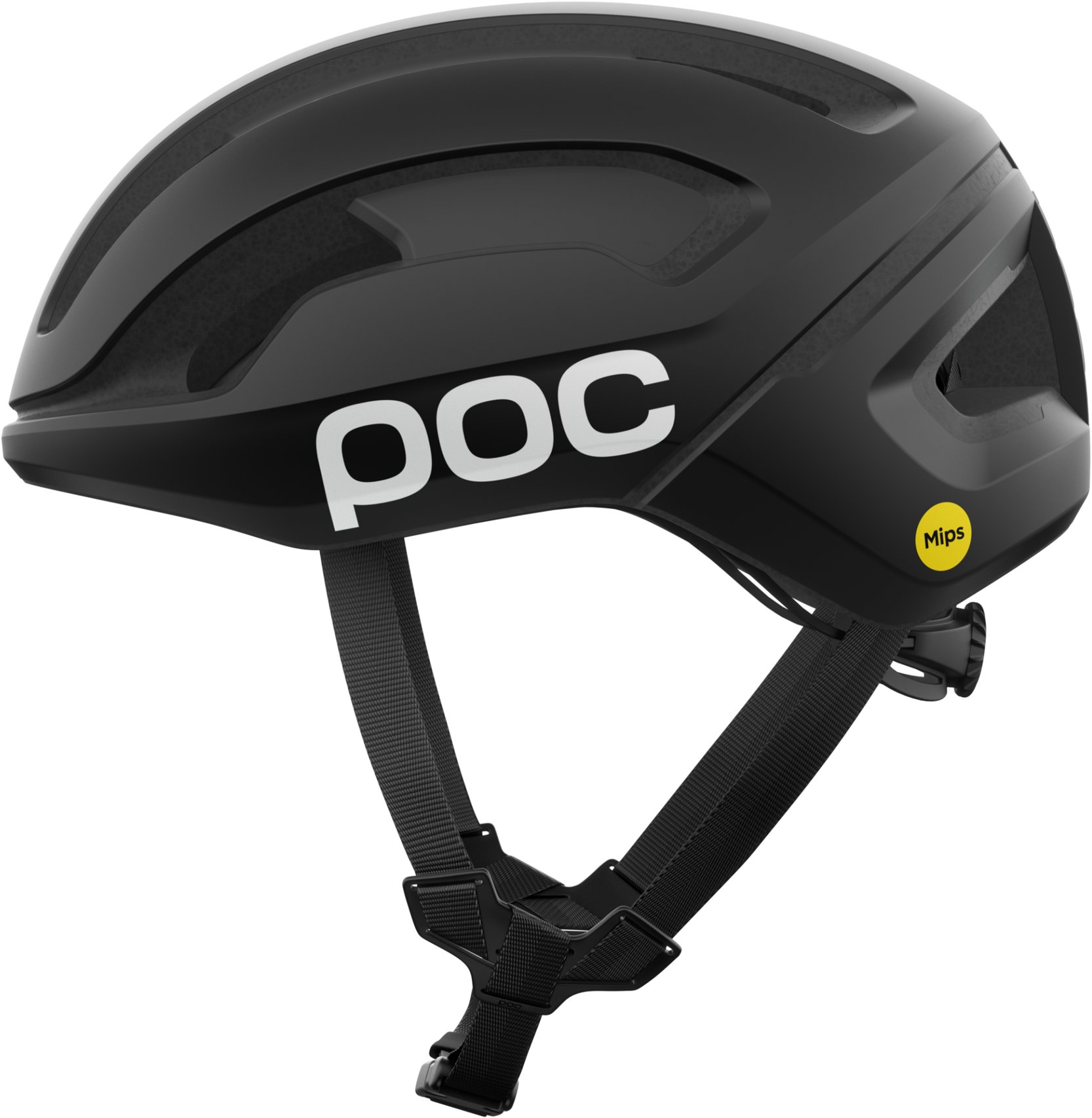 POC Omne Air MIPS Uranium Black Matt/Hydrogen White w. Logo MED