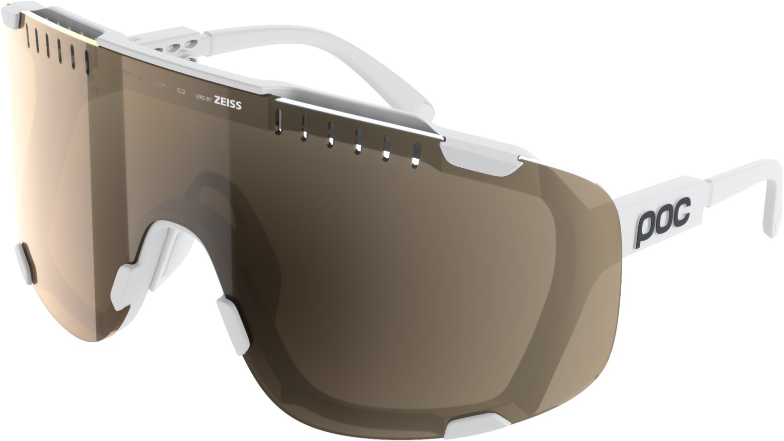 POC Devour Hydrogen White/Clarity Trail/Partly Sunny Silver One